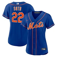 Maillot de baseball réplique alternatif Nike Juan Soto Royal New York Mets pour femme