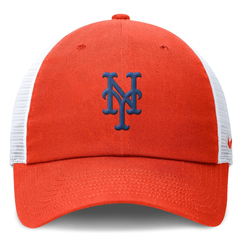 Casquette trucker ajustable Nike New York Mets Club pour femme, bleu roi/blanc