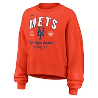 Sweat-shirt oversize orange Nike New York Mets pour femme