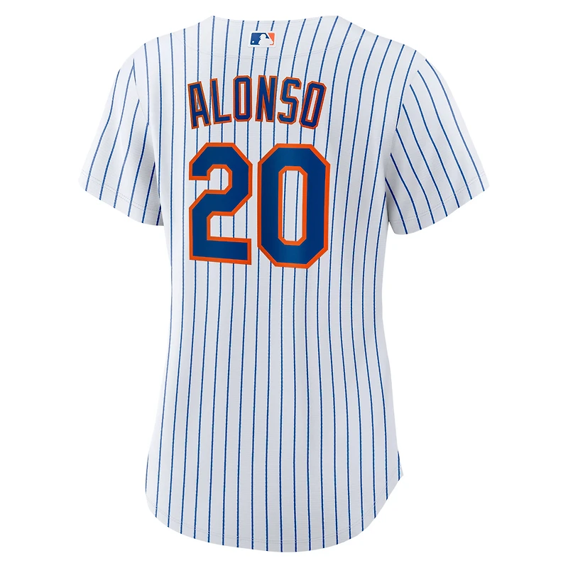 Maillot de joueur réplique à domicile Nike Pete Alonso pour femme des New York Mets blanc