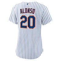 Maillot de joueur réplique à domicile Nike Pete Alonso pour femme des New York Mets blanc