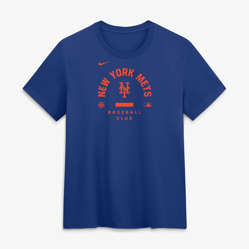 Women's Nike Royal New York Mets Authentic Collection Early Work Tri-Blend Dri-FIT T-Shirt