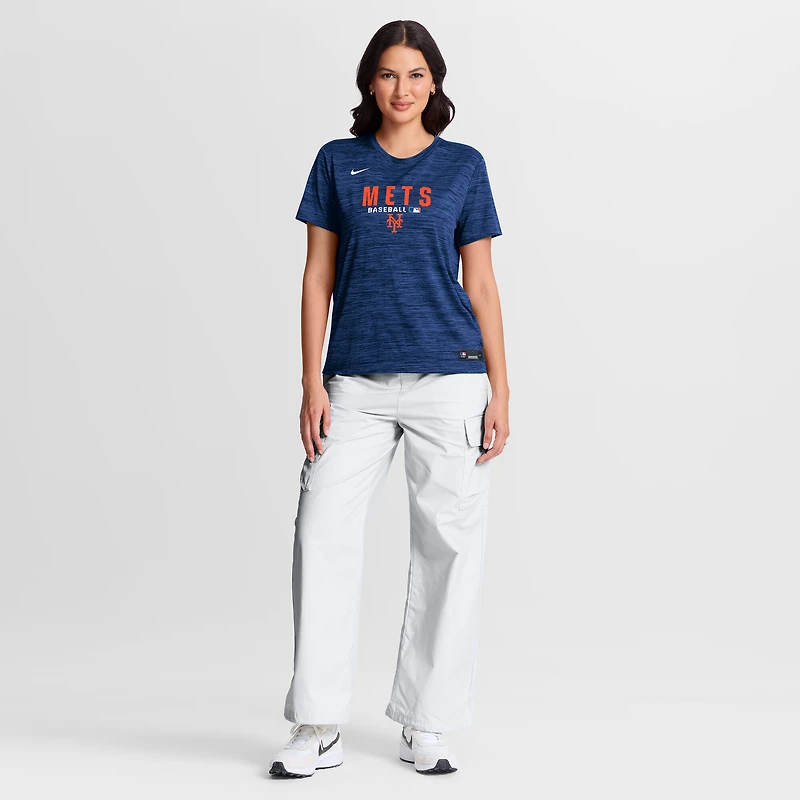 T-shirt Nike Royal New York Mets Authentic Collection Velocity Dri-FIT pour femme