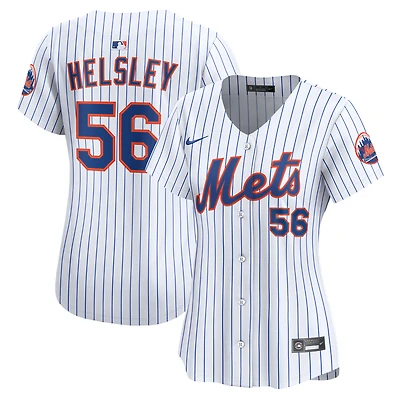 Maillot Nike Ryan Helsley blanc à domicile des New York Mets pour femme, édition limitée