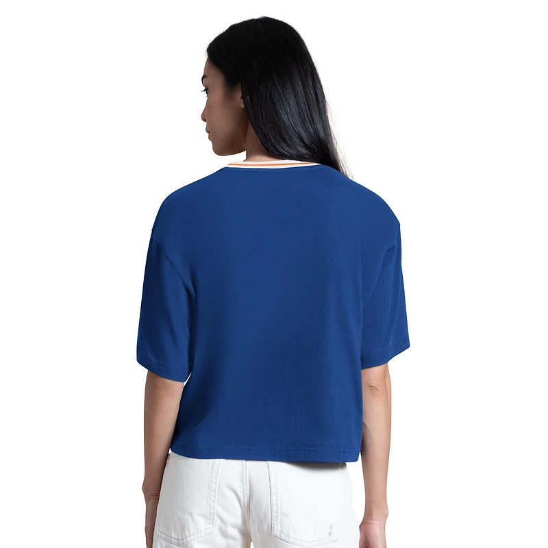 T-shirt court Starter Royal New York Mets Ace pour femmes