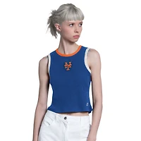 Débardeur court Starter Royal New York Mets Cooperstown Play the Ball pour femmes