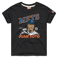 Youth Homage Juan Soto Charcoal New York Mets Player Graphic Tri-Blend T-Shirt