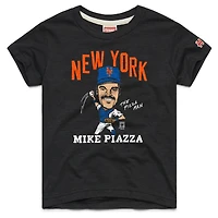 Youth Homage Mike Piazza Charcoal New York Mets Cooperstown Collection Caricature Tri-Blend T-Shirt