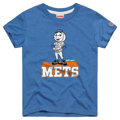 T-shirt en mélange de trois matières pour jeunes, hommage à la mascotte royale des Mets New York