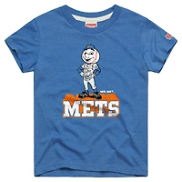 T-shirt en mélange de trois matières pour jeunes, hommage à la mascotte royale des Mets New York