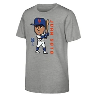 T-shirt Pixel Player Juan Soto Heather Grey des Mets de New York