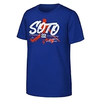 T-shirt de statut pour jeunes Juan Soto Royal New York Mets