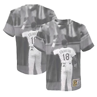 T-shirt pour jeune Mitchell & Ness Darryl Strawberry White New York Mets Sublimated Player