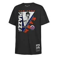 Youth Mitchell & Ness Mike Piazza Black New York Mets the Zone Player Graphic T-Shirt