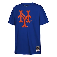 Youth Mitchell & Ness  Royal New York Mets Retro Logo T-Shirt