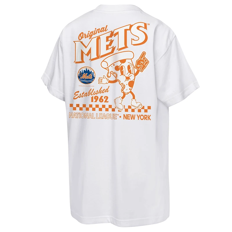 Youth Mitchell & Ness  White New York Mets Cooperstown Concession T-Shirt