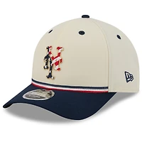 Casquette ajustable New Era crème/marine New York Mets USA 250 9FORTY M-Crown pour jeunes