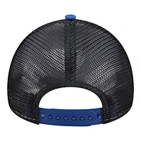 Youth New Era White/Royal New York Mets Food A-Frame 9FORTY Trucker Adjustable Hat