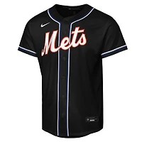 Youth Nike Francisco Lindor Black New York Mets Fashion Replica Player Jersey