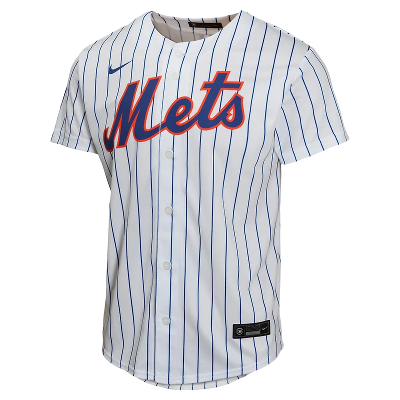 Youth Nike Francisco Lindor White New York Mets Home Game Player Jersey