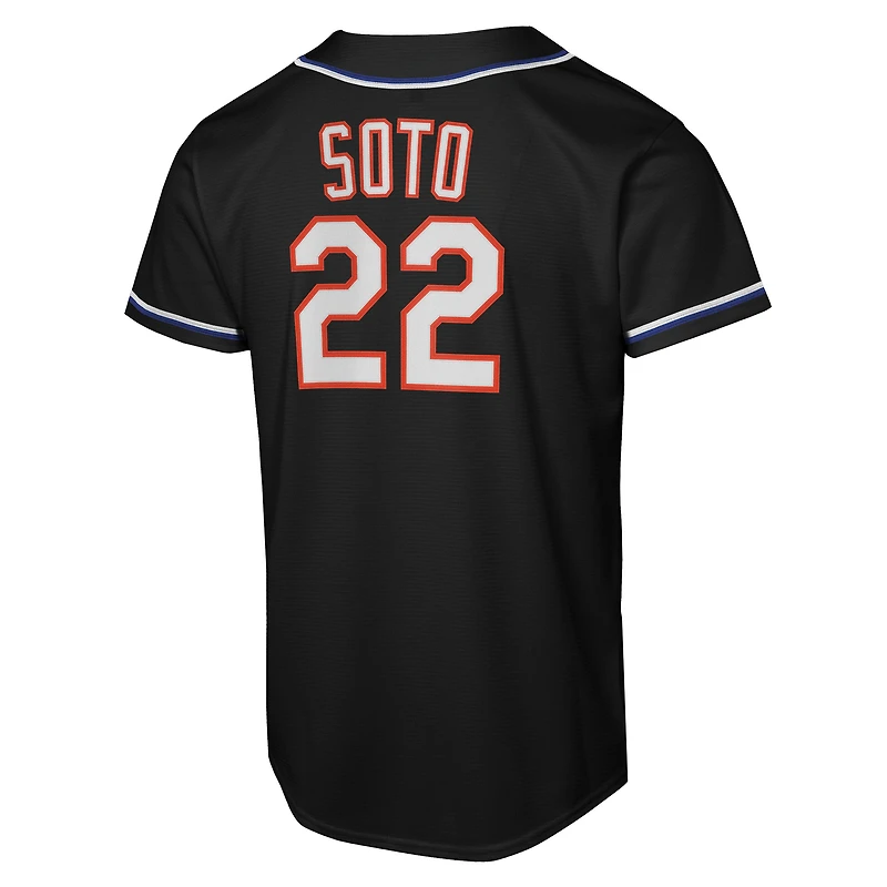 Youth Nike Juan Soto Black New York Mets Fashion Replica Player Jersey
