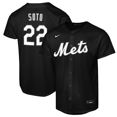 Youth Nike Juan Soto Black New York Mets Replica Fashion Jersey