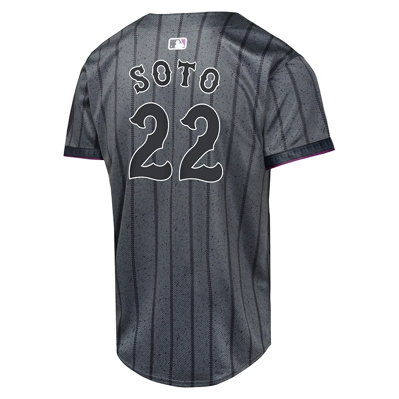 Youth Nike Juan Soto Gray New York Mets City Connect Limited Jersey