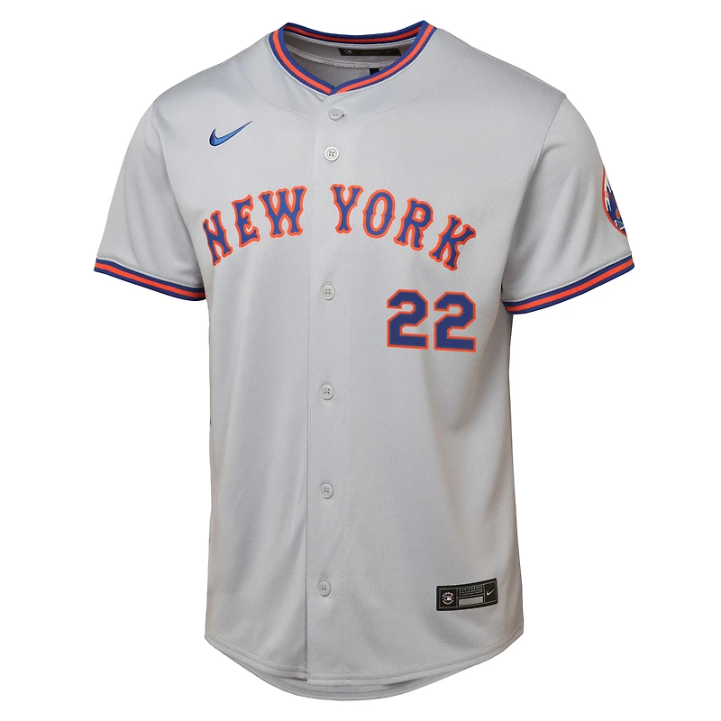 Youth Nike Juan Soto Gray New York Mets Limited Player Jersey