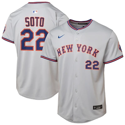 Youth Nike Juan Soto Gray New York Mets Limited Player Jersey