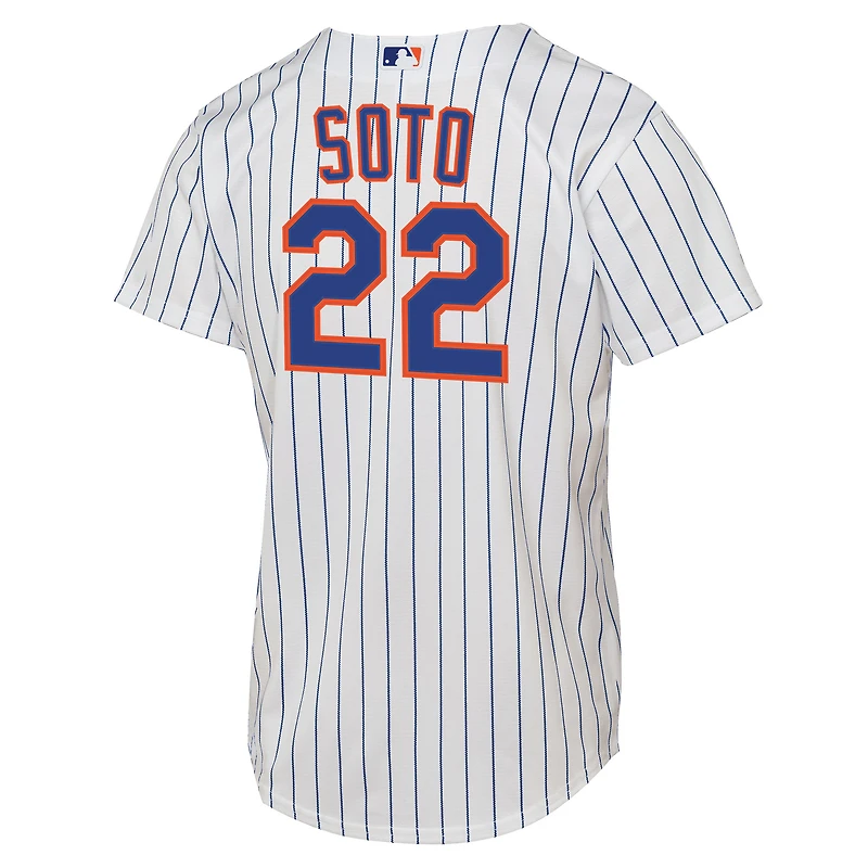 Maillot Nike Juan Soto blanc pour jeune des New York Mets à domicile