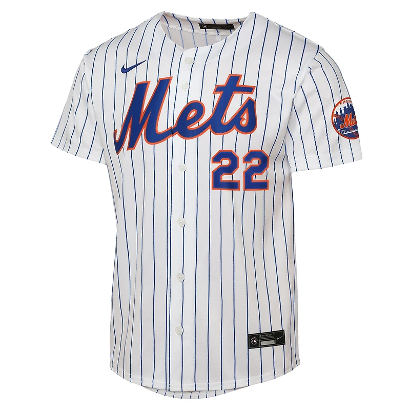 Youth Nike Juan Soto White New York Mets Home Stadium Player Jersey