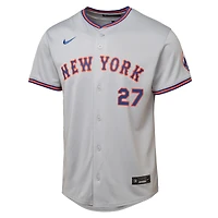 Maillot Nike Mark Vientos gris pour jeunes des New York Mets Road Limited