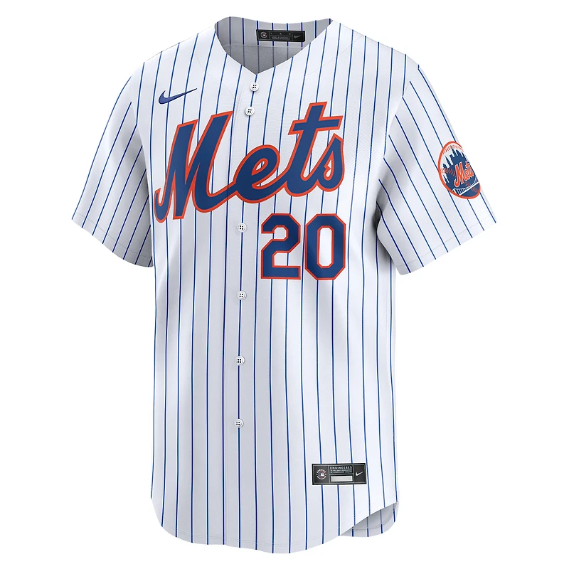 Youth Nike Pete Alonso White New York Mets Home Limited Player Jersey