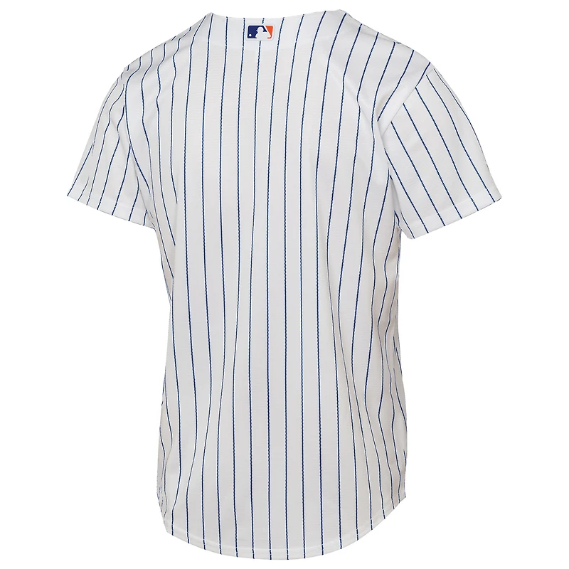 Maillot Nike blanc à domicile des New York Mets pour jeunes