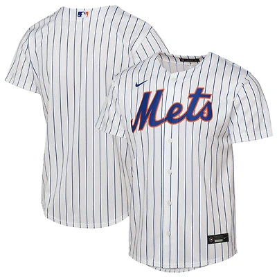 Youth Nike  White New York Mets Home Replica Jersey