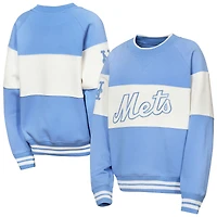 Youth Outerstuff  Blue New York Mets Ultimate Pastels On Base Sweatshirt