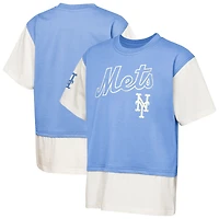 Youth Outerstuff  Royal/Cream New York Mets Ultimate Pastels Premium Double Run T-Shirt