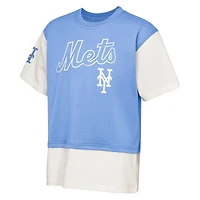 Youth Outerstuff  Royal/Cream New York Mets Ultimate Pastels Premium Double Run T-Shirt