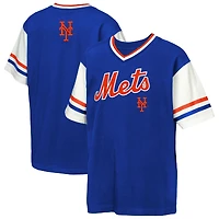 Youth Outerstuff  Royal New York Mets Big League Base Runner Ringer T-Shirt
