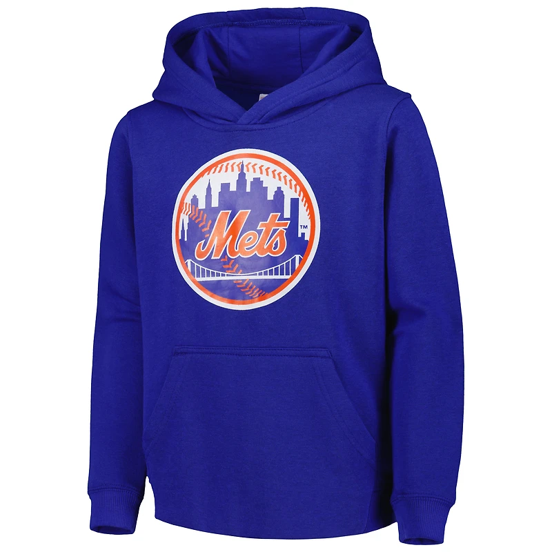 Sweat à capuche avec logo principal de l'équipe Royal New York Mets pour jeune