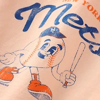 Youth Soft as a Grape  Orange New York Mets Game Day Tank Top