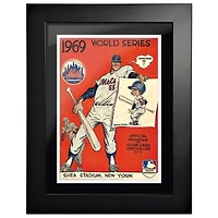 New York Mets vs. Baltimore Orioles 1969 World Series - Couverture de programme encadrée 12 '' x 16 ''