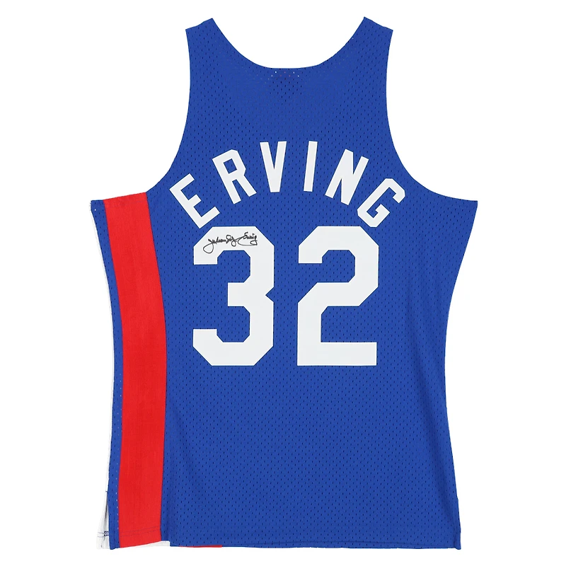 Julius "Dr. J" Erving New York Nets Autographed Blue Mitchell & Ness 1973-74 Swingman Jersey