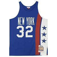 Maillot authentique dédicacé Mitchell & Ness 1973-74 bleu New York Nets de Julius Erving avec inscription « ABA All-Time Team »