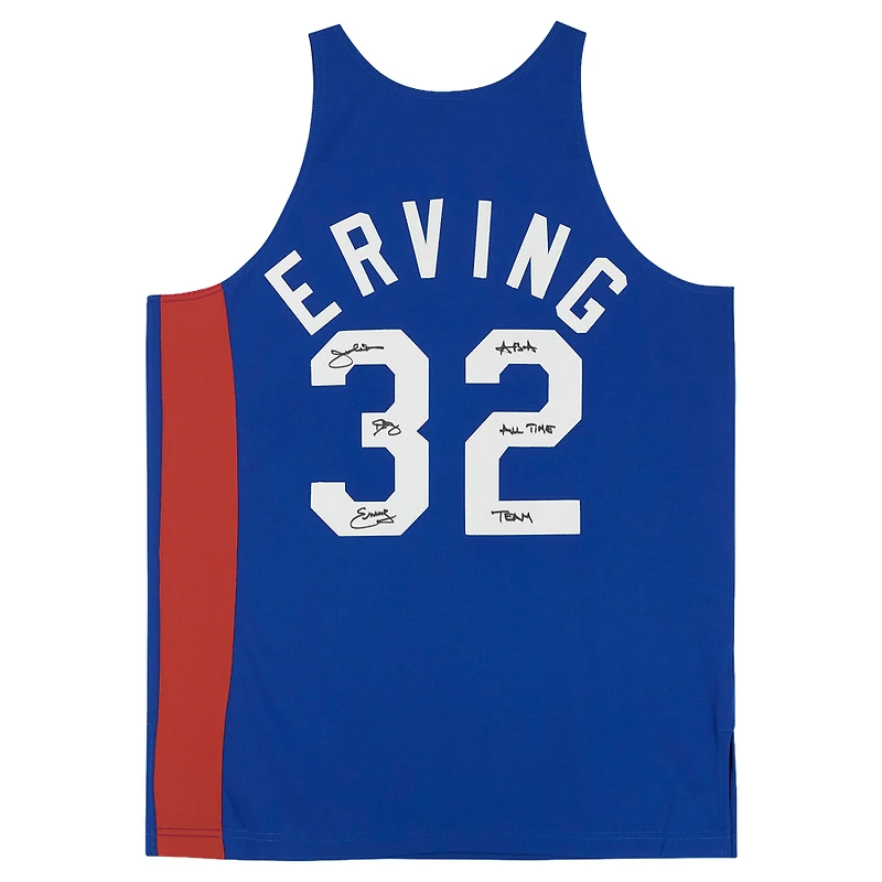 Julius Erving Blue New York Nets Autographed Mitchell & Ness 1973-74 Authentic Jersey with "ABA All-Time Team" Inscription