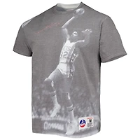Men's Mitchell & Ness Julius Erving Heather Gray New York Nets Above The Rim T-Shirt