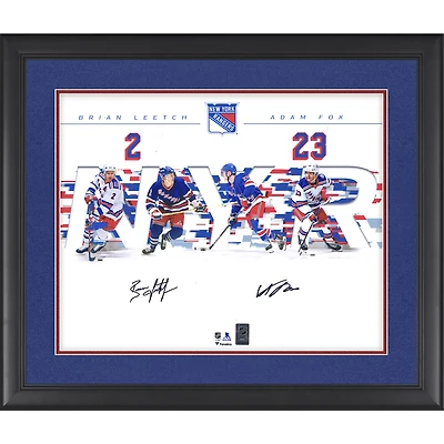 Adam Fox & Brian Leetch New York Rangers Multi-Signed Framed 16" x 20" Dual Photograph