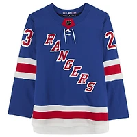 Maillot adidas authentique dédicacé par Adam Fox des New York Rangers bleu avec inscription « 2021 Norris »