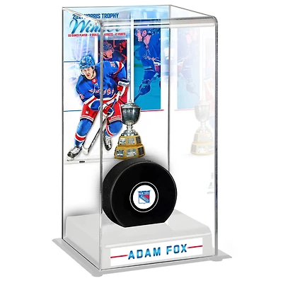 Étui de luxe pour rondelles de hockey Adam Fox New York Rangers, vainqueur du trophée Norris 2021