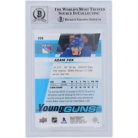 Adam Fox New York Rangers Autographed 2019-20 Upper Deck Series 1 Young Guns #228 Beckett Fanatics Witnessed Authenticated 9/10 Rookie Card